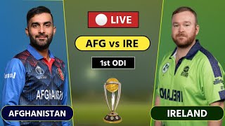 Live  AFG vs IRE Live 1st ODI 2024  Afghanistan vs Ireland Live Match Scores amp Commentary [upl. by Kcirtapnhoj]