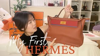 MY FIRST HERMÈS BAG  2424 Bag Reveal amp Shopping Experience [upl. by Yleen384]