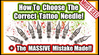 How To Tattoo Choosing The Correct Needles For Lining amp Shading  Do Not Make This Mistake [upl. by Noreg]