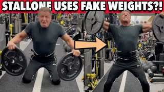 Has Sylvester Stallone Just Been Caught Using FAKE WEIGHTS [upl. by Oulman331]