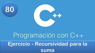 80 Programación en C  Funciones  Ejercicio  Recursividad para la suma [upl. by Gish742]