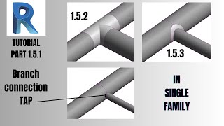 Part 151  Piping Modeling  Revit Tutorial  Branch Connection  Tap [upl. by Spalding]