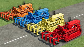 Tractors OF Colors  FIAT SUPER Tractors To CULTIVATING with MAN Trucks  Farming Simulator 22 [upl. by Tera]