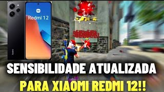 SENSIBILIDADE PARA REDMI 12 ATUALIZADA ⚙️👿 MELHOR SENSI amp DPI Free fire [upl. by Enirehtahc369]