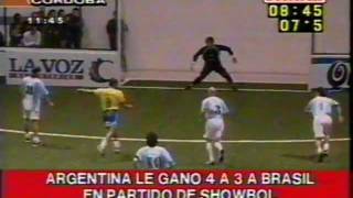 MARADONAArgentina 4 Brasil 3 Abril de 2006 [upl. by Lennor]