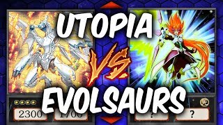 Yugioh XYZ SHOWDOWN  UTOPIA vs EVOLSAURS YUGIOH Themed Decks [upl. by Desai]