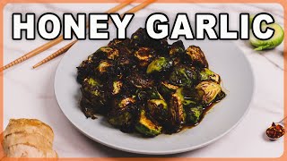 Simple Asian Brussels Sprouts Air Fryer Honey Garlic [upl. by Fricke]