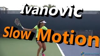 Ana Ivanovic Slow Motion Forehand amp Backhand Cincinnati 2014 [upl. by Gide]