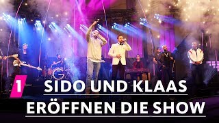 Disstrack  Sido und Klaas eröffnen die Show  1LIVE Krone 2017 [upl. by Nonrev]