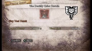 MHW  9★ Event quotThe Deathly Quiet Curtainquot Charge Blade [upl. by Ailec]