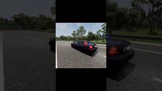 Crown Victoria Smashes Into Concrete Barrier  BeamNG Drive [upl. by Festa]