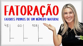 FATORAÇÃO  DECOMPOSIÇÃO DE NÚMEROS NATURAIS POR FATORES PRIMOS [upl. by Aurie126]