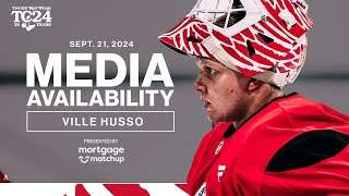 Ville Husso Training Camp Media  Sept 21 2024 [upl. by Higbee]