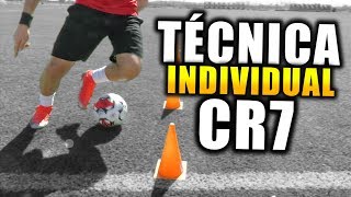 TÉCNICA INDIVIDUAL de CR7 EJERCICIOS de FÚTBOL para MEJORAR la TÉCNICAVISIÓNREGATE⚽🔥 [upl. by Bernhard]