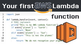 Your first AWS Lambda function ever  Very simple example [upl. by Leummas761]