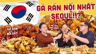 HNAG  GÀ RÁN NỒI SẮT MỀ XỐT CHUA NGỌT Trải nghiệm hàng gà rán nổi nhất Seoul [upl. by Aeuhsoj]