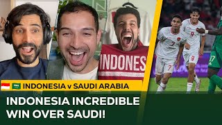 Indonesia INCREDIBLE Victory over Saudi Arabia  AFC Asia World Cup Qualifier Match Reaction [upl. by Aggappe]