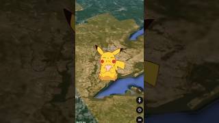 I Found Giant Pikachu 😱 Google Earth and Maps 🌍 status earth [upl. by Brandtr147]