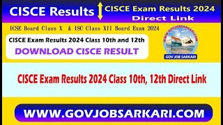 CISCE Exam Result 2024 Class 10th and 12th At 6 May 2024 At 11 AM [upl. by Allbee]