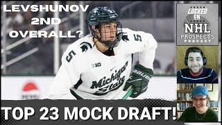 2024 NHL MOCK DRAFT  May Top 23 [upl. by Olmsted]