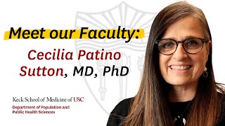 Meet our Faculty Cecilia Patino Sutton MD PhD [upl. by Templia309]