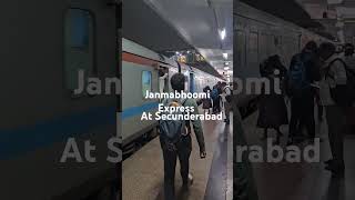 Janmabhoomi Express train at secunderabad railway station [upl. by Samuele787]