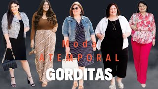 MODA SENCILLAS PARA MUJERES GORDITAS DE 50 AÑOS Y MÁS MODA SEÑORAS MODERNAS GORDITAS [upl. by Tsnre]