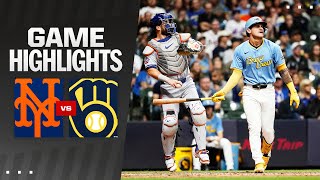 Mets vs Brewers Game Highlights 92824  MLB Highlights [upl. by Attennyl]