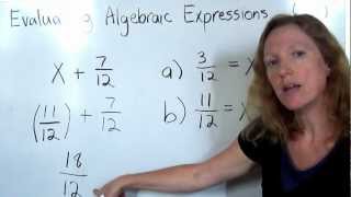 21 Evaluate Algebraic ExpressionsMP4 [upl. by Nosrej391]