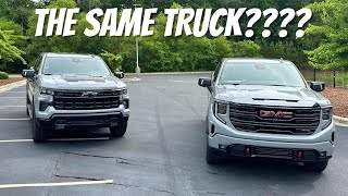 2024 Chevrolet Silverado LT Trail Boss VS 2024 GMC Sierra AT4  Which Truck Should You Buy [upl. by Aenat]