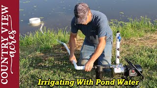 Building a Pond Irrigation Pump to water the garden and lower our water bill [upl. by Eeleak]