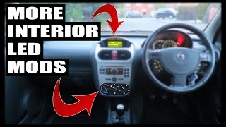 Installing MORE Interior LED Mods Corsa Project Car [upl. by Oremodlab]