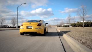 350z Agency Power Single Exit Exhaust [upl. by Odlabu]