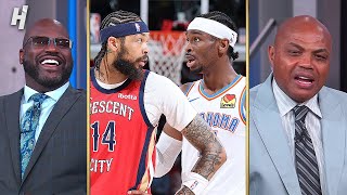 Shaq amp Chuck Trolls the Pelicans for being down 03 to OKC 😂 Inside the NBA [upl. by Fishman]