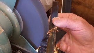 Richard Raffan sharpening a bandsaw blade [upl. by Manolo]