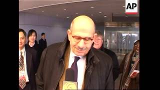 IAEA Chief ElBaradei arrives en route to North Korea [upl. by Ronile]