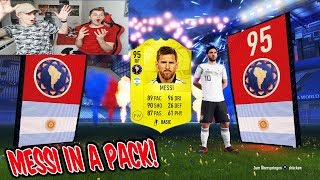 Mein BRUDER zieht das 1 mal in seinem Leben MESSI 🔥 Fifa 18 Pack Opening Ultimate Team [upl. by Dawna586]