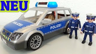 Playmobil Polizei Einsatzwagen 6873 auspacken seratus1 Neuheit 2016 [upl. by Patnode256]