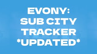 Evony Sub City Tracker UPDATED [upl. by Formica]