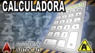 AutoCAD  Comando CAL Calculadora na Linha de Comando [upl. by Ilohcin]