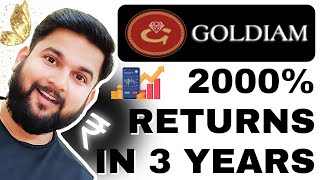 Goldiam International Share Multibagger Returns in Last 3 Years  2000 Returns in 3 Years  Durgesh [upl. by Olleina778]