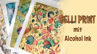 Gelli Print mit Alcohol Ink [upl. by David]