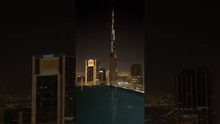 Amazing view Dubai Skyline  infinity pool  Paramount hotel [upl. by Aamsa]