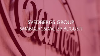 Svedbergs Group presentation  Carnegie småbolagsdag [upl. by Carin]