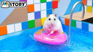 The Awesome Hamster Ball Pool Maze 🐹 Homura Ham Pets [upl. by Krishnah]