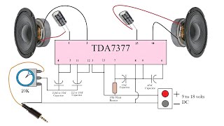 TDA7377 Amplifier Circuit Diagram TDA7377 Stereo Amplifier TDA7377 Subwoofer Amplifier TDA7377 21 [upl. by Wertz]