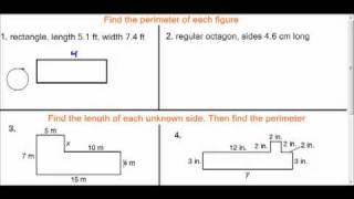 161 Perimeter of Regular and Irregular Polygonsmp4 [upl. by Sedinoel]