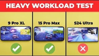 Pixel 9 Pro XL vs iPhone 15 Pro Max vs S24 Ultra  Heavy Workload Test [upl. by Madai203]