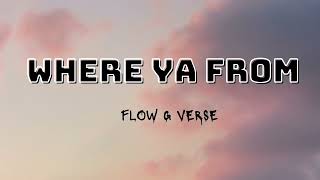 Where Ya From  Flow G Verse With Lyrics [upl. by Ayote713]