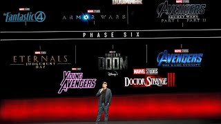 Marvel Studios D23 PHASE 6 SLATE REVEAL MOVIES amp SHOWS REPORT [upl. by Tnomel549]